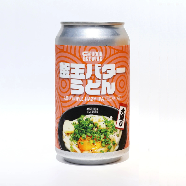 SETOUCHI BEER 釜玉バターうどん大盛りTRIPLE HAZY IPA