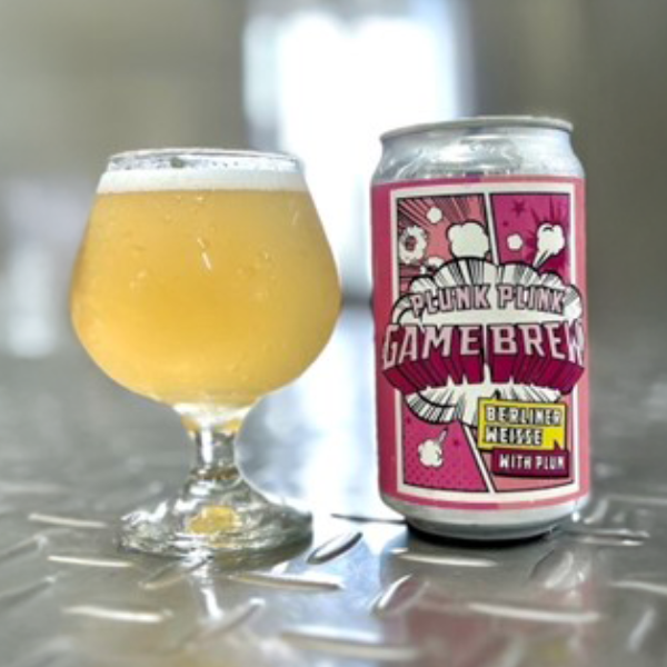 GAME BREW -PLUNK PLINK- Berliner Weisse With Plum