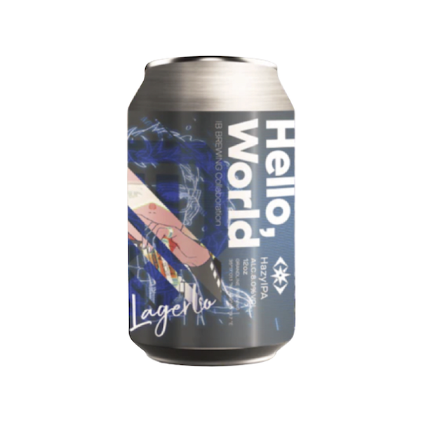 GRANDLINE BREWING Hello,World - IB BREWING Collaboration -【Lagerlo ver.】