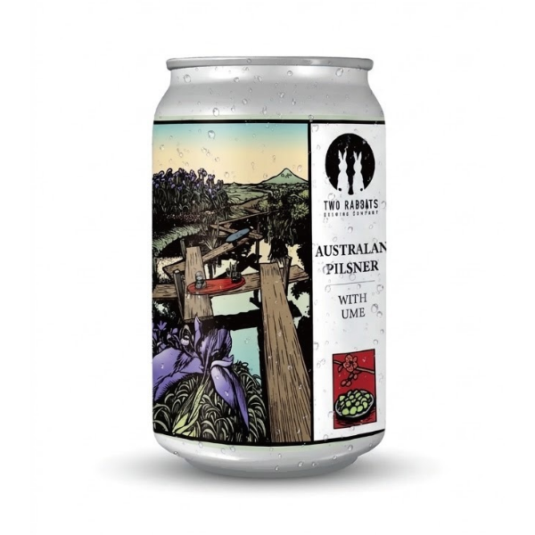 TWO RABBITS BREWING AUSTRALIAN PILSNER WITH UME