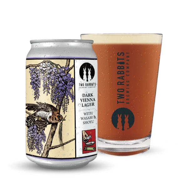TWO RABBITS BREWING COMPANY DARK VIENNA LAGER WITH WASABI & SHOYU