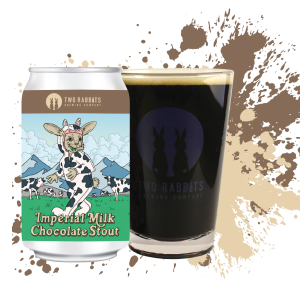 TWO RABBITS BREWING IMPERIAL MILK CHOCOLATE STOUT