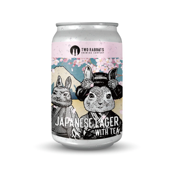 TWO RABBITS BREWING COMPANY JAPANESE LAGER WITH TEA
